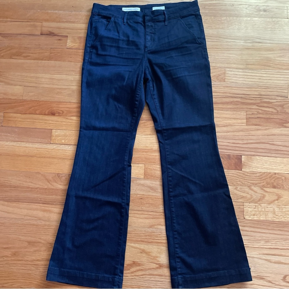 Pilcro and the Letterpress Dark Blue Flare Jeans